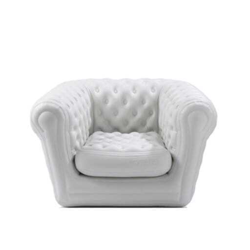 Armchair chill-out inflatable white 105x120 cm.