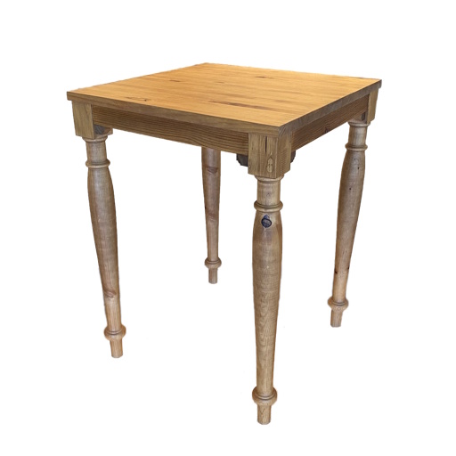 Bar table wood 80x80 cm.