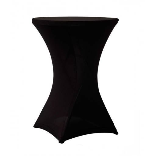 Bistro table black *tablecloth strech incl. 80 cm.