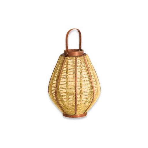 DE-FA-MB40 Farol mimbre con vela led