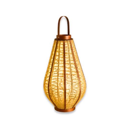 DE-FA-MB69 Farol mimbre con vela led