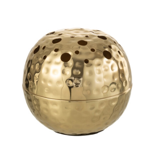 GOLDENE KUGELVASE 15 cm.