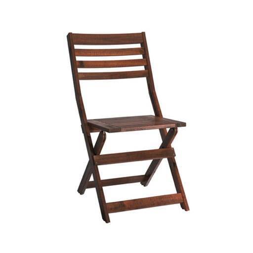 Folding wooden chair *cushion incl.