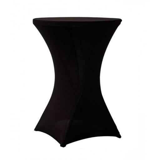 Mesa bistro negro *mantel elastico incl. 80 cm.