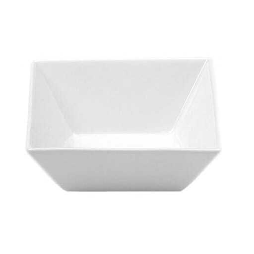 White square bowl 8x8 cm.