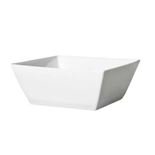 White square bowl 16x16 cm.