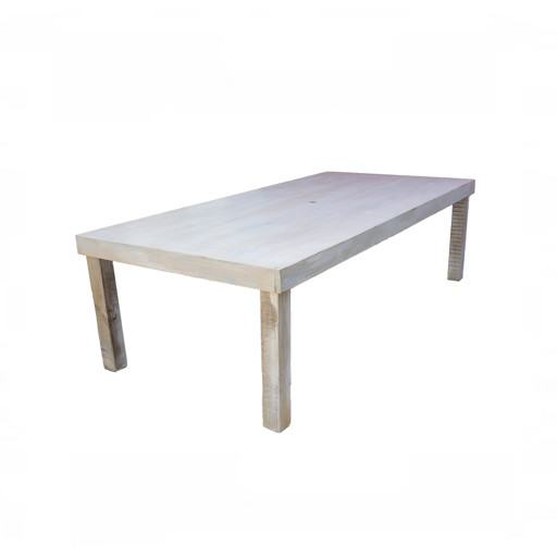 Wood rectangular table 120x250 cm.